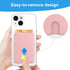 SHANSHUI Credit Card Holder for Cell Phone, 3 Pack Premium Silicone Ultra Slim Phone Wallet Stick on Phone Pocket Fit Almost All Smartphones - Bla...