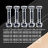 1-1/2" x 5/16" 710-0890 Shear Pins with Nuts Compatible with MTD Auger Drive Snowblowers/Two-Stage Snow Thrower (Except 33" Model E993I) 710-0890 ...