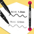 YIKANGHENG 18 Pcs Mark Pen, Permanent Quick Drying Black Ink Wipable Markers Pens for Whiteboard, Plastic,Glass,Stone,Metal and Wood (Black)...