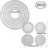 2 Set Flower Dies for Card Making, FineGood 9 PCS Metal Cutting Dies Circle Lace Die Cuts DIY Craft Die Cutters for Card Making Scrapbooking Album...