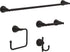 Delta MYN18-MB Mylan 18-in Wall Mount Towel Bar with 6-in Extender Bath Hardware Accessory in Matte Black...