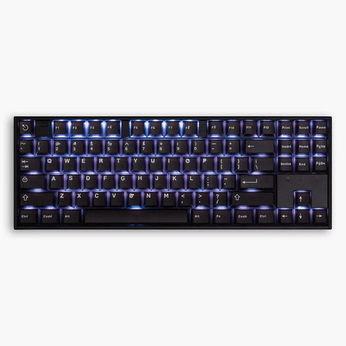 mintcaps Black Translucent Keycaps Cherry Profile Doubleshot Keycap Set 121 Keys Custom Keyboard Keycaps for 60% 65% 75% Cherry MX Mechanical Keyb...