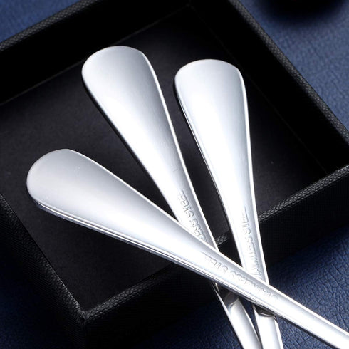 Berglander Teaspoons 6.5" Set of 6, Stainless Steel Shiny Polish Tea Spoons Silverware, Tea Spoon Small Dessert Spoon Teaspoon Sturdy And Easy To ...