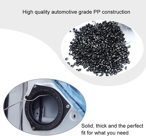 6.5" Aftermarket Plastic Black Speaker Adapter. Fitted for Toyota Avalon, Corolla, Highlander, Prius, RAV, Solara, Tacoma, Venza, Yaris, Crown, Re...
