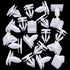 Rexka 20pcs Rocker Panel Moulding Clips White Nylon 68092697AA Compatible with Jeep Liberty Dodge Durango Charger Chrysler 300...