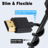 Duttek Ultra Thin HDMI Cable 1Feet, 4K Short HDMI Cable Male to Male for 3D and 4K Ultra HD TV Stick HDMI 2.0 Cord Extension Converter...
