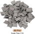 MECCANIXITY Miniature Roof Tiles Clay Model Roof Tiles Mini DIY Tiles Model Building Set for Model Building Dolls Pet Houses Garden Grey Pack of 8...