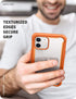 i-Blason Ares Case for iPhone 12, iPhone 12 Pro 6.1 Inch (2020 Release), Dual Layer Rugged Clear Bumper Case with Built-in Screen Protector (Orang...