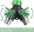 Hose Splitter, 2 Way Heavy Duty Garden Faucet,Garden Y Hose Connector Metal Body,Garden Hose y Splitter for Outdoor and Indoor Use (2, Green, 3.58...
