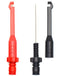 Wire Piercing Probe Clip, Automotive Diagnostic Test Lead Accessories Repair Tools Puncture Wire Back Probe Pins Testing Kit, Black and Red, 2 Pac...