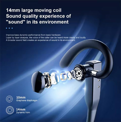 Okian Bluetooth Earpiece Headset for Phone Calls with Microphone for Work, includes Charge Level DIslplay, for Driving, Computer Tasks, includes C...