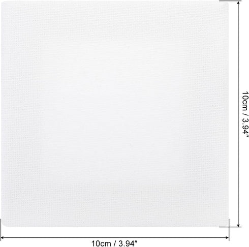 PATIKIL Paint Canvases Panel for Painting, 3 Pack 4x4 Inch Square Wood Frame Stretched Blank Art Board Panels for Acrylic, Oil, Tempera Painting, ...
