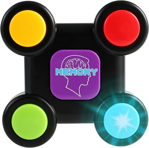 BETTERLINE Light-Up Memory Game with Sounds - Electronic 4 Sequence Handheld Classic Brain Toy for Boys, Girls & Adults, Lightweight, Portable Gif...