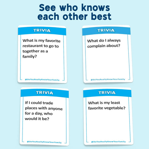 Do You Really Know Your Family? A Fun Family Game Filled with Conversation Starters and Challenges - Great for Kids, Teens and Adults...