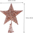 BinaryABC Christmas Tree Topper Star,Glittering Christmas Tree Decoration Ornaments,20cm (Rose Gold)...