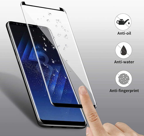 Galaxy S8 Plus Screen Protector, 3 Pack Tempered Glass Screen Protecto?3 Pack ?3D Glass 9H Hardness Tempered Glass Screen Protector for Samsung Ga...
