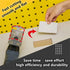 2 pcs One Step in Place Stainless Steel Square Slot Cutter for Electrical Box Drywall Outlet Cutout Tool oscillating Square Blade for Drywall, Pla...