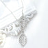 Aukmla Boho Leaf Necklace Silver Pendant Necklaces Chain Jewelry for Women...