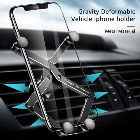 OATSBASF Car Phone Holder Mount 2023 Upgrade Gravity Car Phone Mount, Hands Free Phone Holder, Gravity Air Vent Car Mount, Suitable for Mobile Pho...