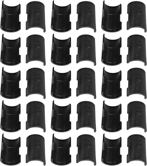30 Pack Black Wire Shelf Clips 1 inch Wire Shelf Clips, Plastic Shelving Clips Shelf Lock Clips Round Plastic Clips, Shelf Support Clips for Wire ...