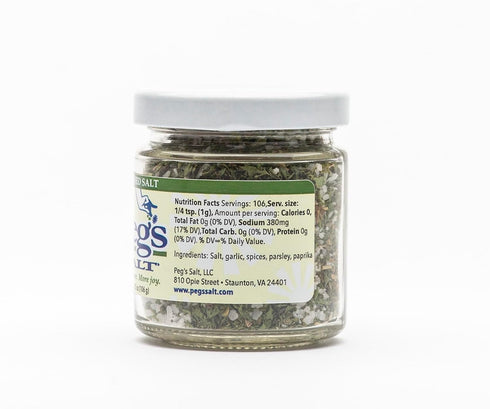 Peg's Salt (Original) 3.75 oz Seasoned Salt for Every Meal-Gourmet Seasoning-No MSG-No Sugar or Fillers...