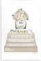 The Stupell Home Décor Collection High Fashion Bookstack with Tan Flowers Wall Plaque Art, 10 x 15, Multi-Color...