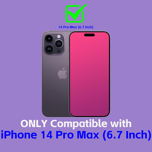 2 Pack Gradient Tempered Glass Privacy Screen Protector for iPhone14 ProMax 6.7inch Anti Spy Anti Blue Light Eye Protection HD Ultra Clear Anti-Sc...