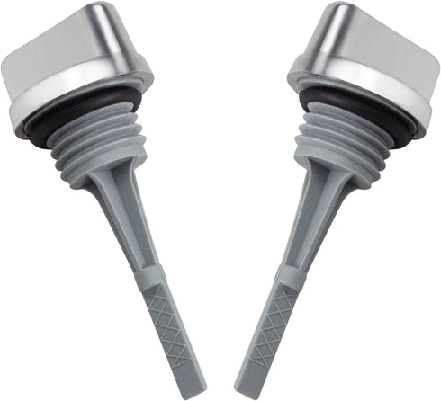 2 Pcs Motorcycle Oil Dipstick 60mm Aftermarket Replacement Parts Fit for 50cc 70cc 90cc 110cc 125cc Horizontal Engine ATV Quad Pit Dirt Bike Go Ka...