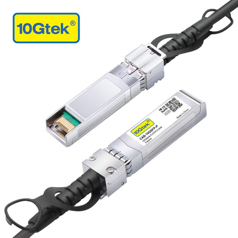 10Gtek SFP+ DAC Twinax Cable, Passive, Compatible with Dell Force 10 CBL-10GSFP-DAC-0.5M, Ubiquiti UniFi UC-DAC-SFP+, TP-Link, Fortinet, 0.5 Meter...