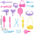 60pcs Doll Clothes and Accessories Fashion Dress Wedding Gowns, Daily Tops Pants Outfits Jumpsuit Swimsuits Bikini, 10 Mini Dresses Skirts, Shoes ...