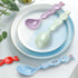 Ceramic Soup Spoons Set of 6, Asian Soup Spoon, Cute Soup Spoons Set for Soups, Ramen, Stews, Cereal...