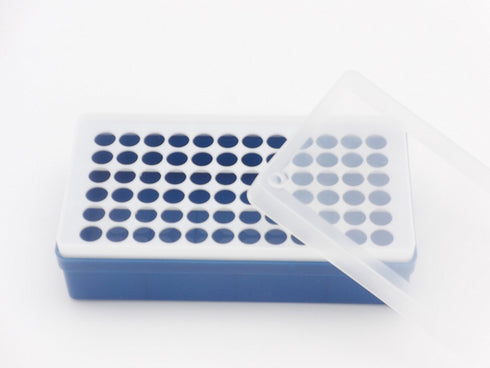 Plastic Rack for Micro Centrifuge Tubes (0.5ml to 1.5ml), Freezer Storage, 72 Positions...