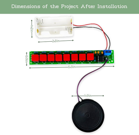 EI Electronic Eight notes electronic piano fun soldering electronic kits soldering practice Kits soldering kit for electronics soldering beginner ...
