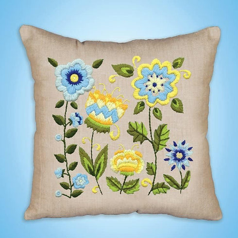 Design Works Crafts Inc. Floral Fantasy Crewel Pillow Kit......