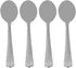 Premium Silver Plastic Soup Spoons Cutlery Collection (Pack of 24) - Perfect for Parties, Catered Events & Effortless Cleanup...