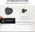MAGDEPO 3X Handheld Magnifier 2-in-1 Clear Acrylic Magnifying Glass Lightweight with Bar Magnifying Handle for Reading Small Prints, Documents, Ho...