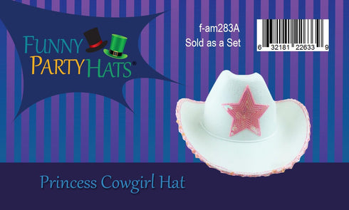 Funny Party Hats Cowgirl Hat - Princess Cowboy Hats for Women...