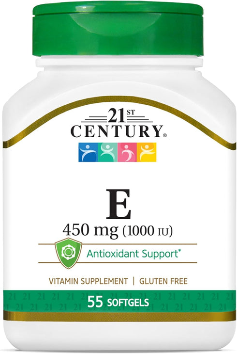 21st Century E 1000 I.U. (Dl-Alpha) Softgels, 55-Count...