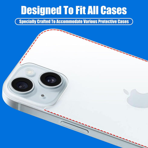 2 Pack Back Screen Protector for iPhone 15 Plus, Back Tempered Glass Protector, Anti-Scratch, Bare-Phone Touch Feeling for iPhone 15 Plus [6.7 inc...