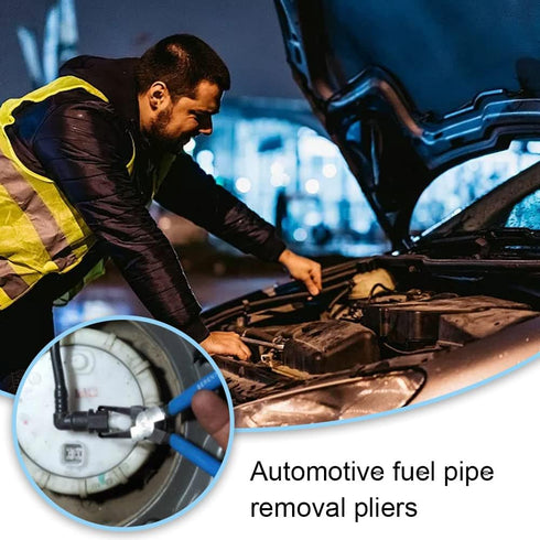 Fuel Line Plier Carbon Steel Car Fuel Line Removal Plier Anti-rust Joint Clamping Plier for Loosen Connections on Fuel Lines...
