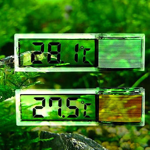 2Pcs LCD 3D Digital Electronic Temperature Measurement Fish Tank Temp Meter Aquarium Thermometer Temperature Control Accessories...
