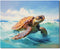 TFIAVSIN Paint by Number for Adults Sea Turtle Paint by Numbers Tropical Sandy Shore Landscape Oil Painting for Adults DIY Paint by Number Kits Ad...