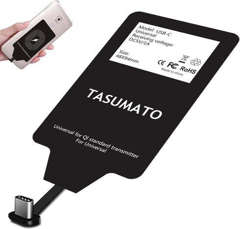 Wireless Charging Receiver Qi Charger Adapter for Moto E7 Plus LG G5 Galaxy A40 A41 A42 5G A60 A12 A11 A10e A01 A32 A31 A30 A22 A21s A21 A20e A20 ...