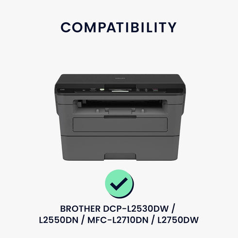 kwmobile Dust Cover Compatible with Brother DCP-L2530DW / L2550DN / MFC-L2710DN / L2750DW - Printer Case - Fabric Protector Cover - Light Grey...