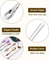uxcell 4Pcs Stainless Steel Mixing Spoon 7.6 Inch Cocktail Stirrer Bar Spoon Drink Stirring Spoon with Long Handle for Bar Cocktail Ice Tea, Silve...