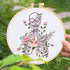YANGSHINE 2 Sets Human Anatomy Embroidery Kit for Beginners,Flower with Skull Patterns Cross Stitch Kits,Including Embroidery Hoops, Fabric,Color ...