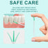 150PCS Interdental Brushes and Dental Floss Picks 2-in-1,Double Head Brush Picks for Teeth,Soft Interdental Toothpicks for Adults,Plastic Toothpic...