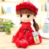 HWD Kawaii Stuffed Soft Flower Girl Plush Toy Doll Girls Gift, 18 Inch (Red)...