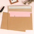50 Pack 5 x 7 Envelopes Brown Self Seal for Wedding, Party Invitations, Greeting Cards, Announcements, Photos, 5.24 x 7.21 Inches (Brown)...