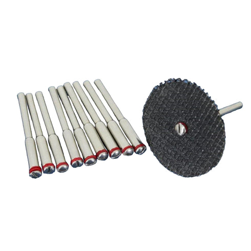 TMAX 10 pc 2 mm (5/64 Inch) Cut Off Wheel Screw Mandrel 1/8 Inch Shank Holder for Dremel Rotary Tools...